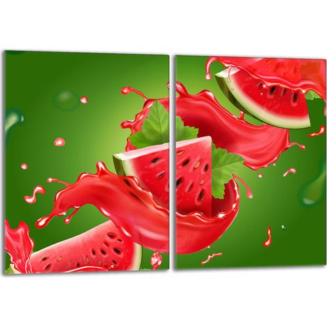 Glasschutzplatte für den Herd 2x40x52 Wassermelone (1/5)