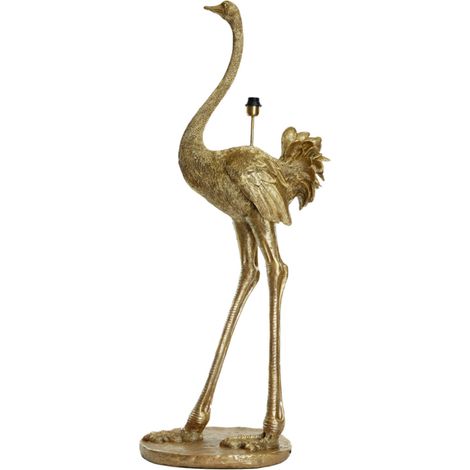 Light & Living - lampada da terra - Ostrich - bronzo - plastica -