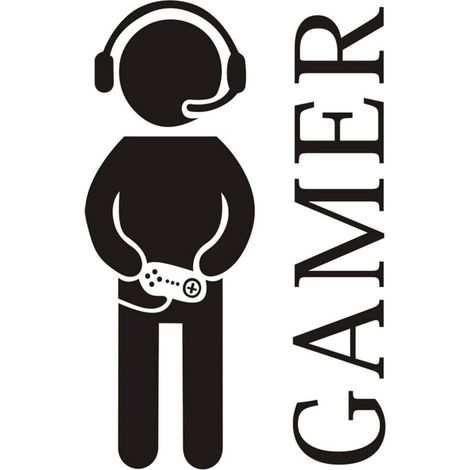 Gamer-Boy-Wandtattoo, Videospiel-Wandtattoos, abnehmbar