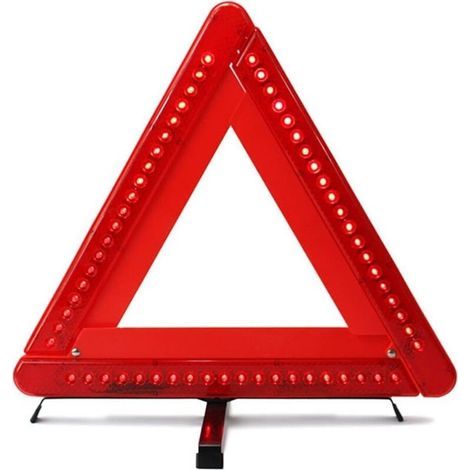 Foldable LED Warning Triangle for Car/Roadside Safety, Reflective Emergency Triangle with Flashing Reflector (4038cm) (1/5)