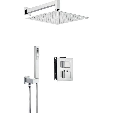 Set doccia a incasso con scatola termostatica, termostato fisso cromato BXYZ0EAT (1/4)