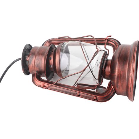 Lanterne vintage extérieure LED, lampe à poignée pour décoration de fête à thème domestique (1/5)