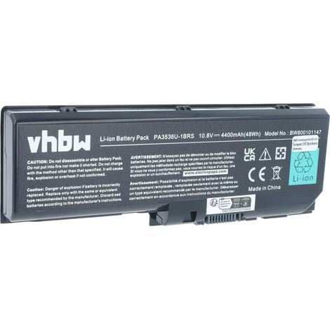 vhbw Akku kompatibel mit Toshiba Equium P200 Notebook (4400 mAh, 11,1 V, Li-Ion) (1/5)