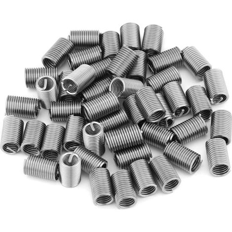 50 Gewindeeinsätze aus Edelstahl 304, M6 x 1,0 Gewindespule, 3D-Länge für Gewindereparaturen (1/5)