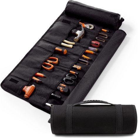 Werkzeugtasche zum Aufrollen – Werkzeugtasche mit Rollen, Aufbewahrungstasche für Werkzeug, wasserdichte und faltbare Aufbewahrungstasche mit Griff, Schlüsselorganizer zum Aufrollen, robuste Tragetasc (1/5)