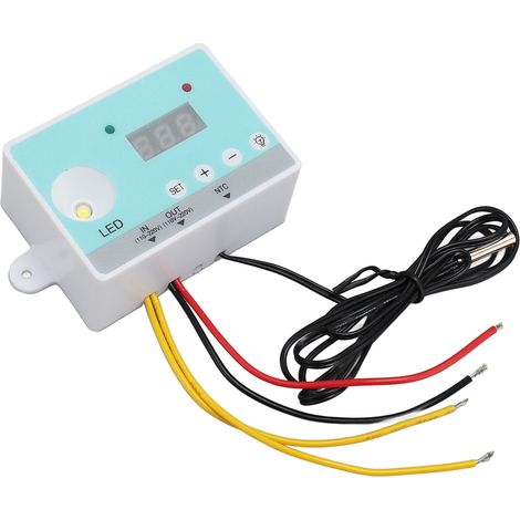 Thermostat de contrôle d'incubateur avec affichage numérique, kit de thermostat intelligent automatique pour incubateur à monter soi-même, 110-220 V CA (1/5)
