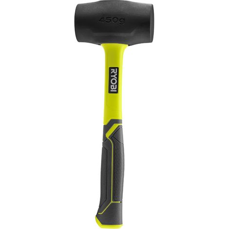 Ryobi Fibreglass Rubber Mallet (450g, Black) RHHM450