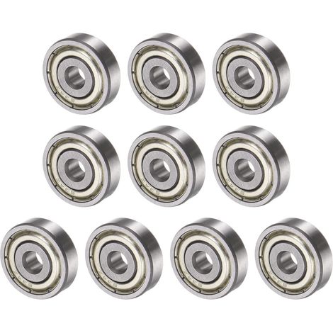 10PCS 624ZZ 4x13x5mm Billes Roulements x Carbone Acier pour Machines et Outils,Roulement à Bille à Gorge Profonde [Double Scellé] (1/5)