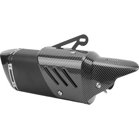 Tuyau d'échappement 460mm en acier inoxydable, kit embout de pot d'échappement pour quad UTV moto tout-terrain, diamètre 38-51mm (1/5)