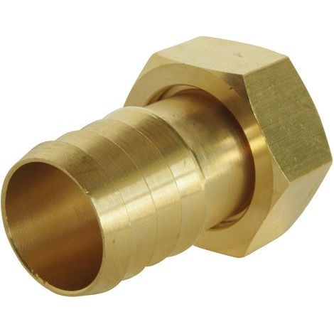Raccord cannelé droit - Ecrou tournant 3/8" pour tuyau d'arrosage Ø12mm