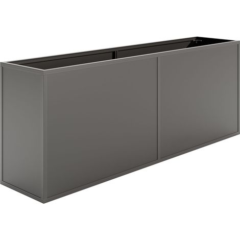 KGT Aluminium-Hochbeet "210", anthrazit, 2,05 x 0,45 x 0,77 m (L x B x H) (1/4)