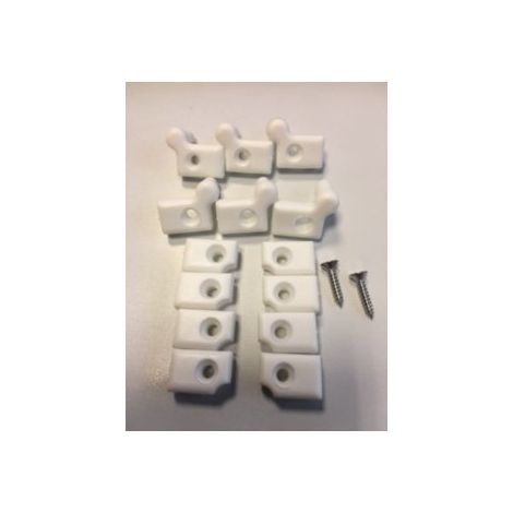 Kit Cerniere di Ricambio Per Box Doccia e Box Vasca Bianco Giava