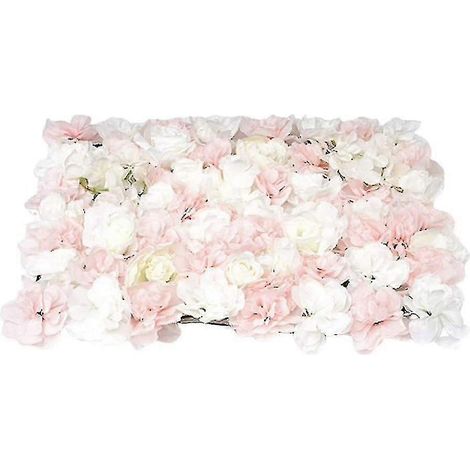 Mur de fleurs artificielles roses, fond de mur de fausses fleurs roses, rose (1/5)