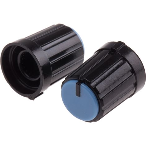 Bouton de potentiomètre RS PRO, Axe de 6mm, Diamètre de 13.3mm, Enfichable