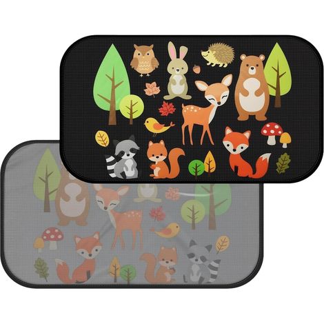 Pare Soleil Voiture Bébé - Protection pour Vitres Latérales - Film PVC Électrostatique 47x30cm pour Enfant et Nouveau-né - Bloque la Chaleur et les Reflets Solaires (1/5)