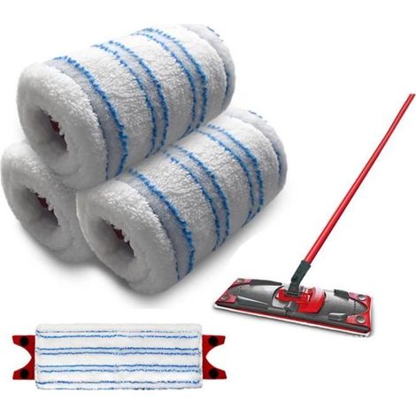 Applicable à Vileda - UltraMax ,balai à plat, accessoire ménage pour sols carrelés 3pcs (1/4)