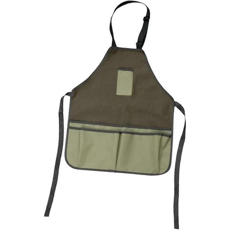 Tablier d'atelier à col ajustable, tablier de jardinage résistant, cadeau idéal pour un mari (1/5)