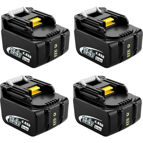 2X Batterie de Rechange 14,4V 4,0Ah pour Makita BL1430 BL1415 BL1440 BL1415N 196875-4 194558-0 195444-8 196388-5 194065-3 (1/5)
