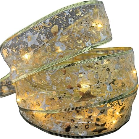 MINKUROW Weihnachtslichterketten, doppelseitig, Festival-Requisiten, energiesparend, Weihnachtsdekoration, Innen- und Außen, Streifenlampe für Party, 5 m (1/5)
