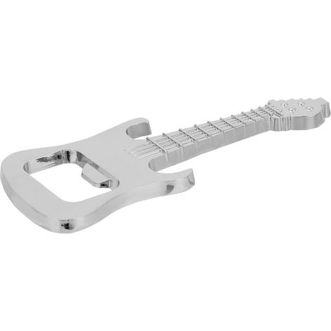 Gitarrenförmiger Flaschenöffner aus Metall, für Wein oder Bier, Hochzeitsandenken oder Partygeschenk. (1/5)