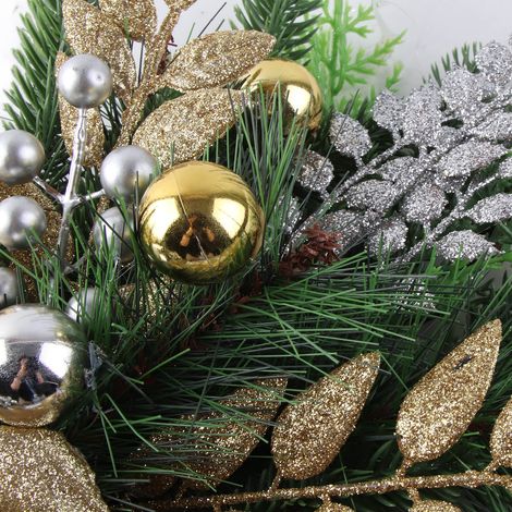 Weihnachtsgirlande für Treppen, goldene Lichtdekoration für Ihr Zuhause (benötigt 2 AAA-Batterien, nicht im Lieferumfang enthalten) (1/5)