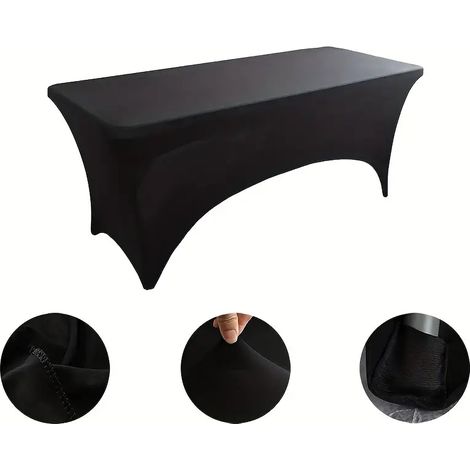 Nappe extensible en spandex pour table, housse de table extensible universelle, housse pour mobilier de patio extérieur (2,4 m (244 x 75 x 75 cm))