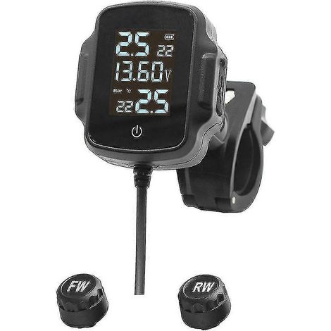 Système de surveillance de la pression des pneus de moto (TPMS) avec alarme de température et QC 3.0 ZZJ (1/5)