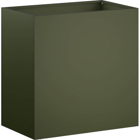 Maison Exclusive - Vaso da giardino Verde Oliva 50 x 30 x 40 cm (1/5)
