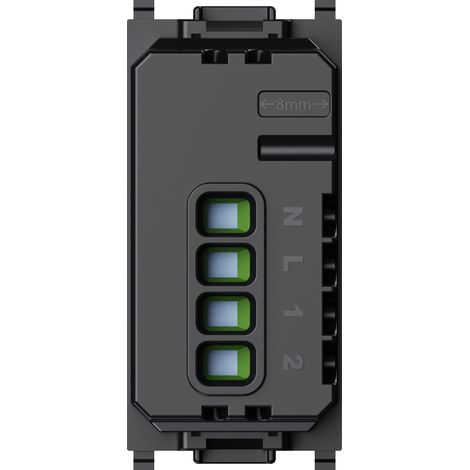 ETTROIT Dérivateur Wifi Intelligent Connecté Application Tuya Compatible avec Living Light Couleur Noir - LNWF0801