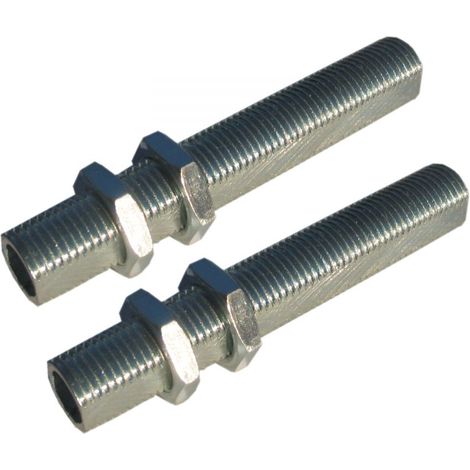 Tubetti filettati e fresati in ferro zincato 60 mm