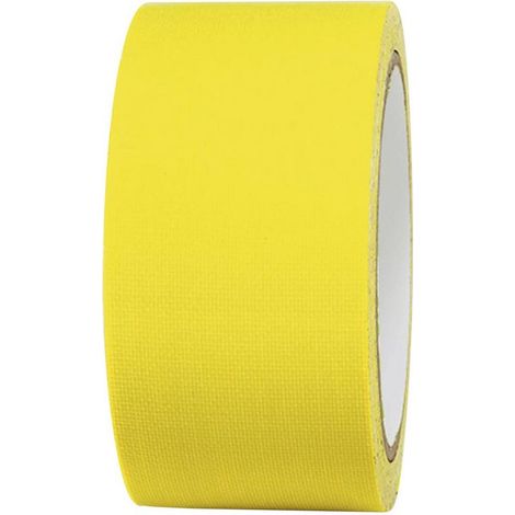 Ruban adhésif toilé 80FL5025EC TOOLCRAFT 80FL5025EC jaune fluorescent (L x l) 25 m x 50 mm adhésif t (1/3)
