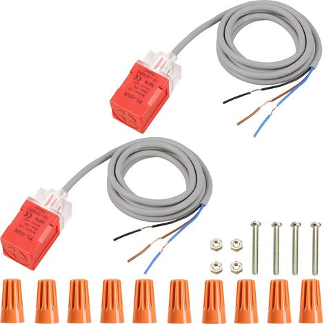 Induktiver Näherungssensor – 2er-Pack – ABS-Kunststoff – 5 mm berührungslose Erfassung – Industrieautomation – 10–30 V DC (1/5)