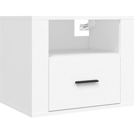 Maison Exclusive - Wand-Nachttisch Weiß 50x36x40 cm