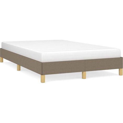 Cadre de lit taupe 120x190 tissu (1/5)