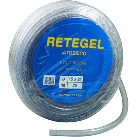 Bradas txrc25 33/50 Tubo Aria compressa 25 X 33 mm, 50 m, PVC, Trasparente