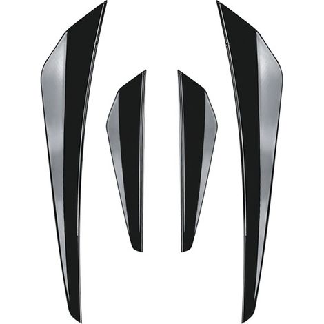 Frontstoßstangen-Seitenspoiler passend für Volkswagen Golf MK8 Standard GTI R-Line (Baujahre 2021–2023). (1/4)