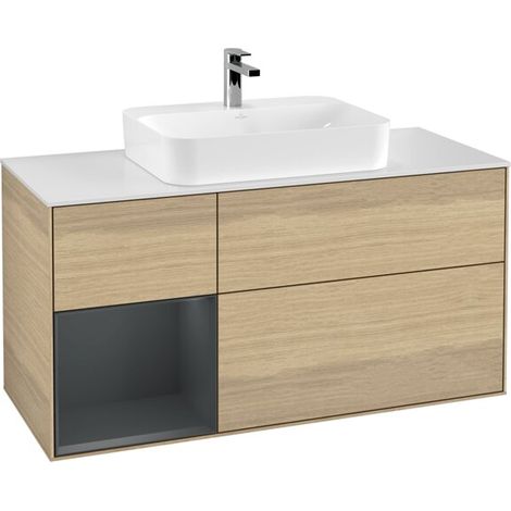 Villeroy & Boch F411HGPC Meuble sous-lavabo Finion F41 (1/2)