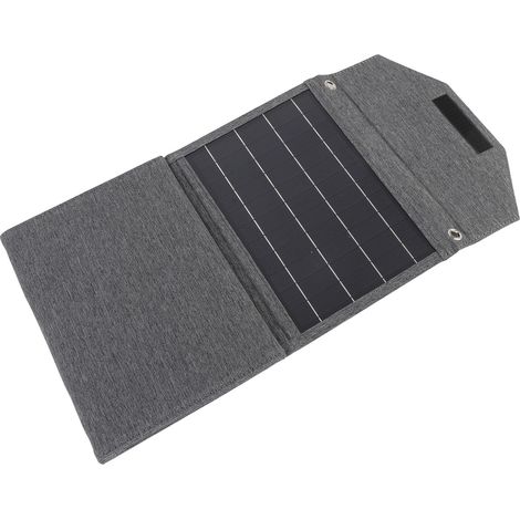 Panneau solaire pliable 80W chargeur nomade plein air bivouac randonnée étanche silicium monocristallin 2 ports USB pour smartphone (1/5)
