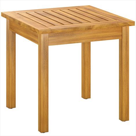 Table de jardin 48 x 48 cm Table Basse de Jardin en Acacia Massif (1/5)