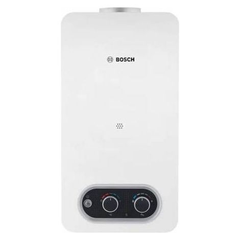 Bosch – Chauffe-eau gaz instantané 10 l/min – LowNOx à tirage naturel – Triple sécurité – Compact 58 cm – GPL