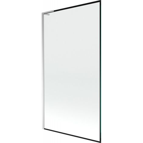 Mexen Next L paratia da vasca 1 anta 100 x 150 cm, cornice nera, cromo - 895-100-000-03-70-01 (1/5)