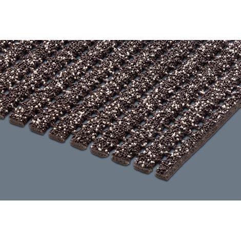Alfombra para rascar grava - Alfombra antideslizante en rollo - Marrón - Ancho 120 cm - Por metro lineal
