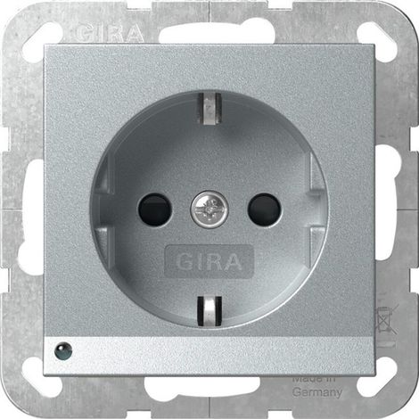 Gira LED Steckdose Aluminium 16 A 250 V Wandmontage
