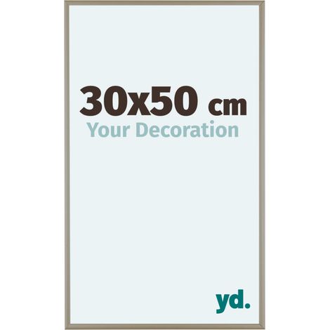 yd. - Cadre photo 30x50 - Champagne - Aluminium - Kent