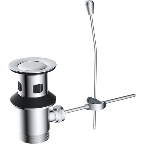 Bonde de Lavabo 1-1/4 Pouces avec Tige de Levage - Déchets Universels Compatible Tous Lavabos/Éviers de Salle de Bains (Accessoires Vanité Standard) (1/5)