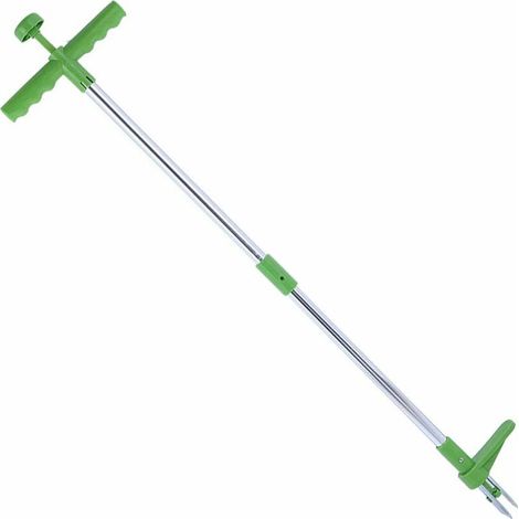 Desmalezadora de pie Jeffergarden, extractor de malezas portátil con 3 garras de mango largo, eliminador de raíces para césped, herramienta manual para quitar malezas, accesorio de jardín (1/4)