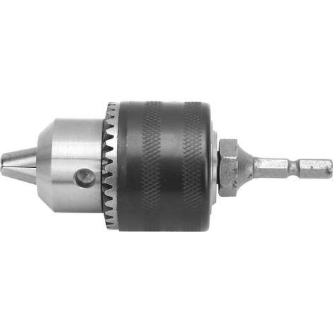 Drill Chuck, Plage de Serrage de 1,5-13 Mm avec Adaptateur de Tige Hexadécimal 1/4, Conception de la Mâchoire à 3 Mâchoire pour Conversion de Forage électrique (1/5)