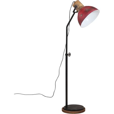 Lampadaire 25 W rouge délavé 30x30x100-150 cm E27 (1/5)