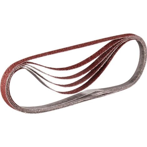 Schleifbänder 9x533 mm rot für Holz und Metall Korn 150 (5 Stk.) - MAKITA P-43309
