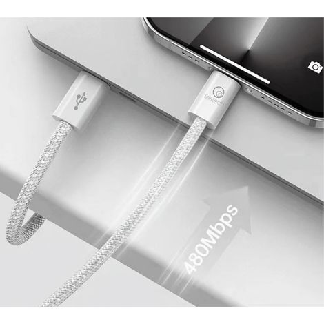 CAVETTO PER SMARTPHONE ingresso e uscita tipo C - 1,5 mt - LOSTECH (1/2)